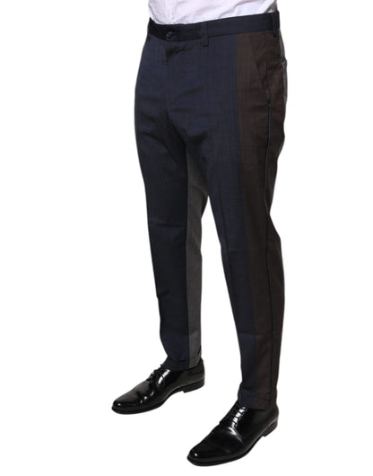 Dolce & Gabbana Black Cotton Wool Formal Dress Pants - IT50 | L