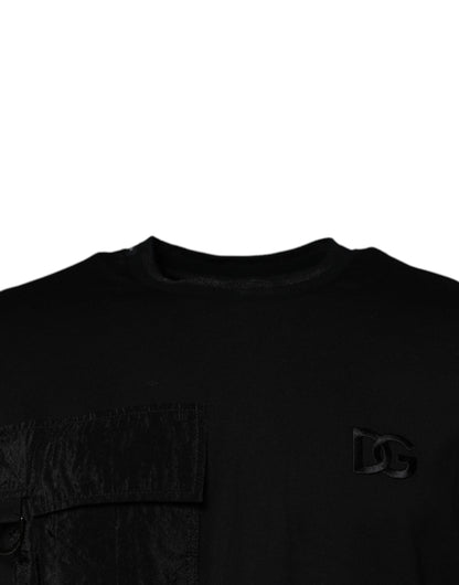 Dolce & Gabbana Black Crew Neck Short Sleeve T-shirt - IT56 | XXL