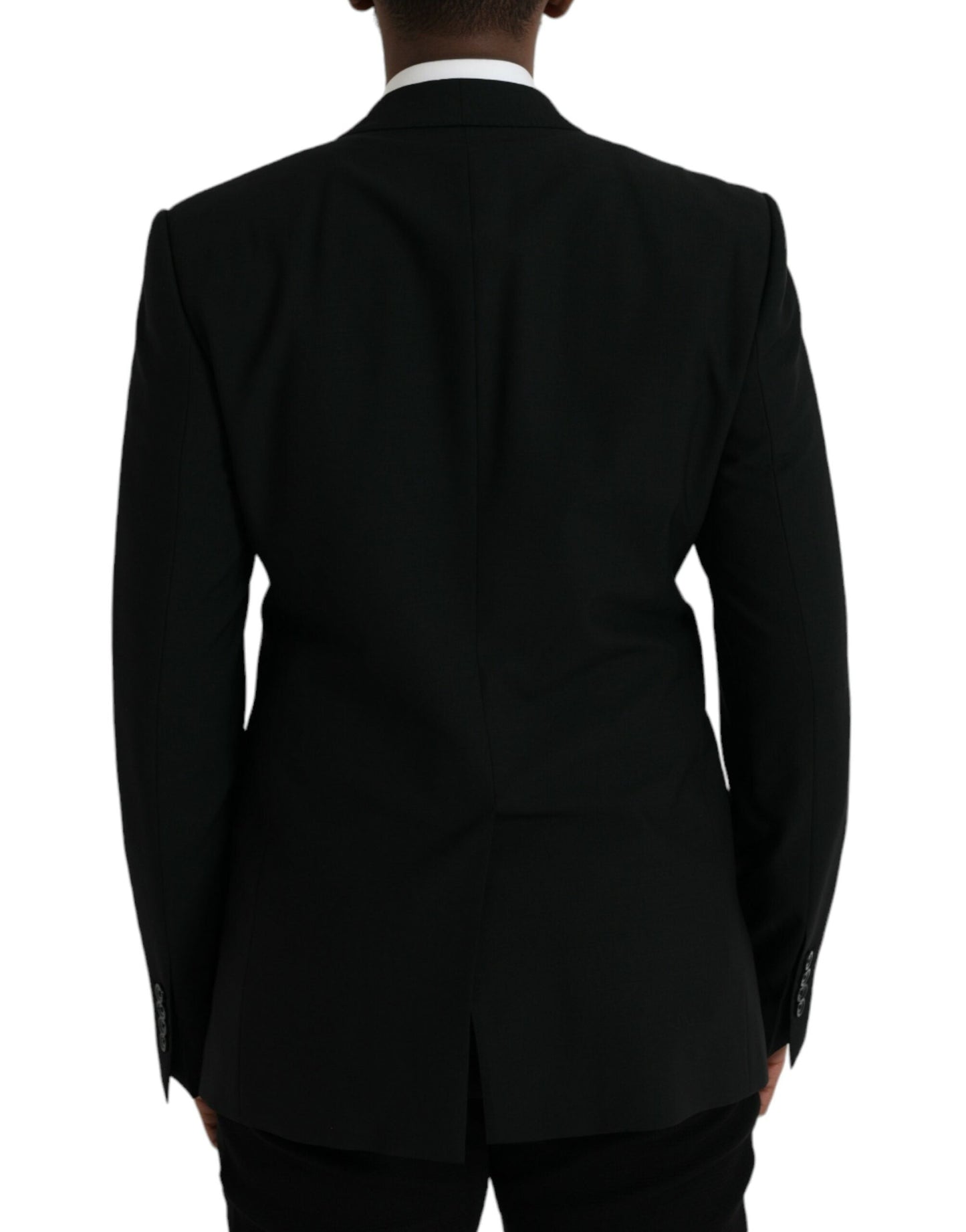 Dolce & Gabbana Black Crown Bee MARTINI Single Breasted Coat Blazer - IT50 | L