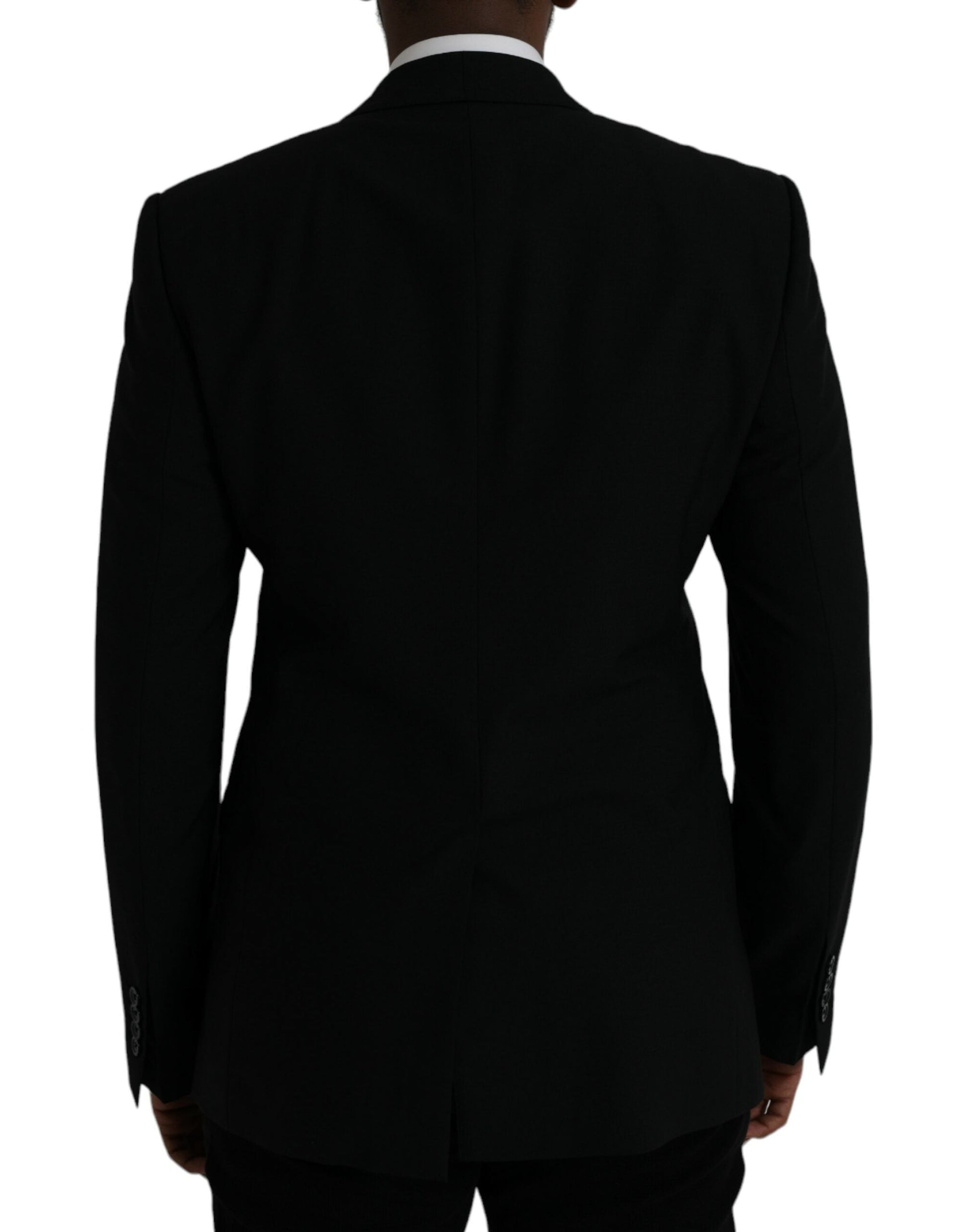 Dolce & Gabbana Black Crown Bee MARTINI Single Breasted Coat Blazer - IT50 | L