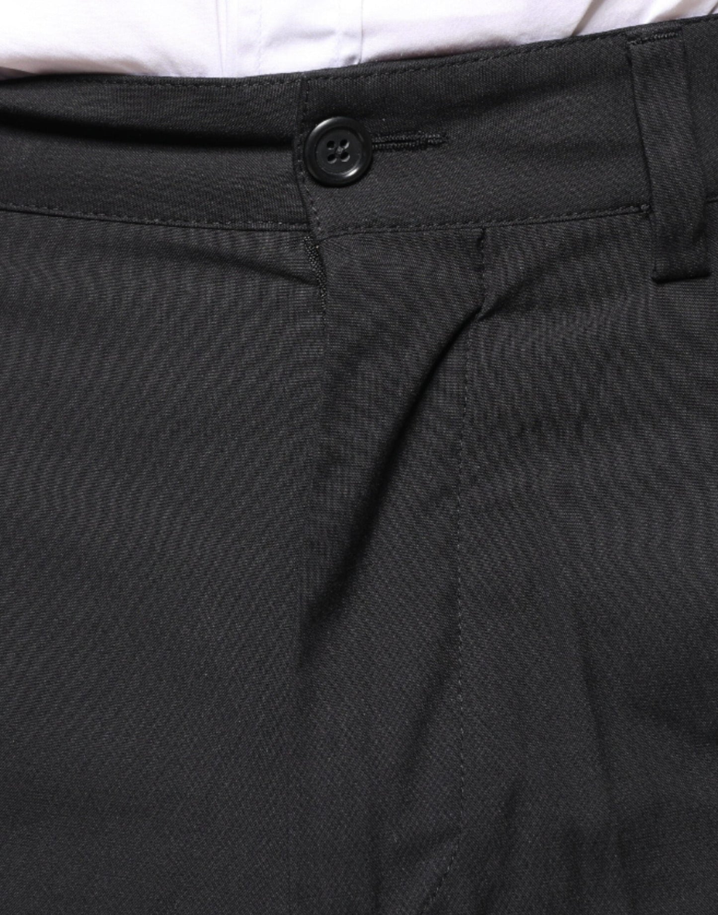 Dolce & Gabbana Black Crown Cotton Dress Pants - IT46 | S