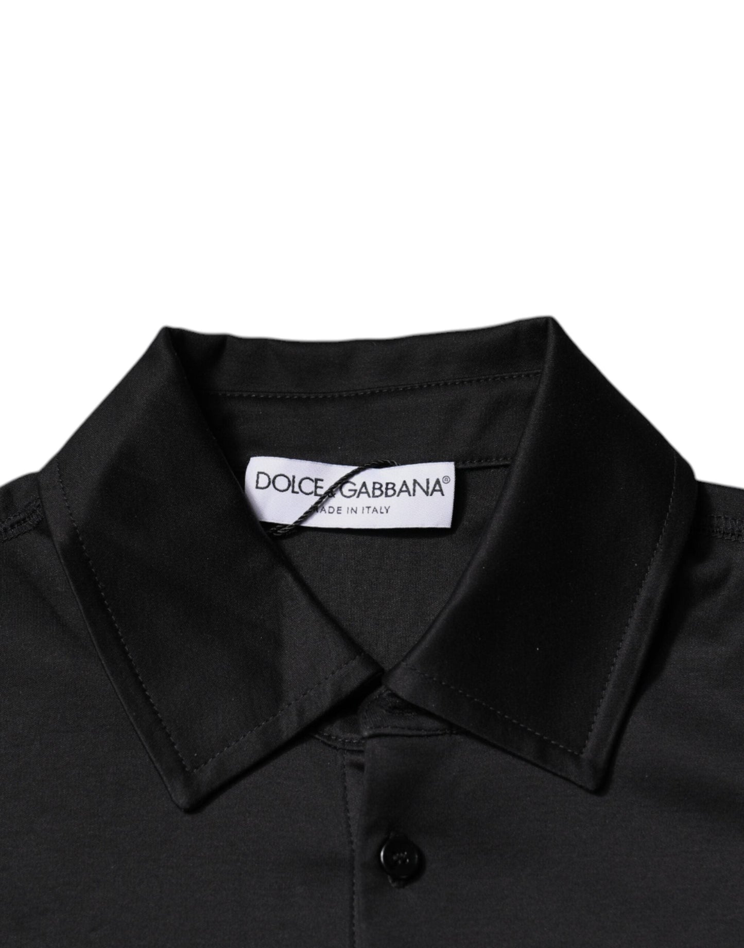 Dolce & Gabbana Black DG Collared Short Sleeves Polo T-shirt - IT48 | M