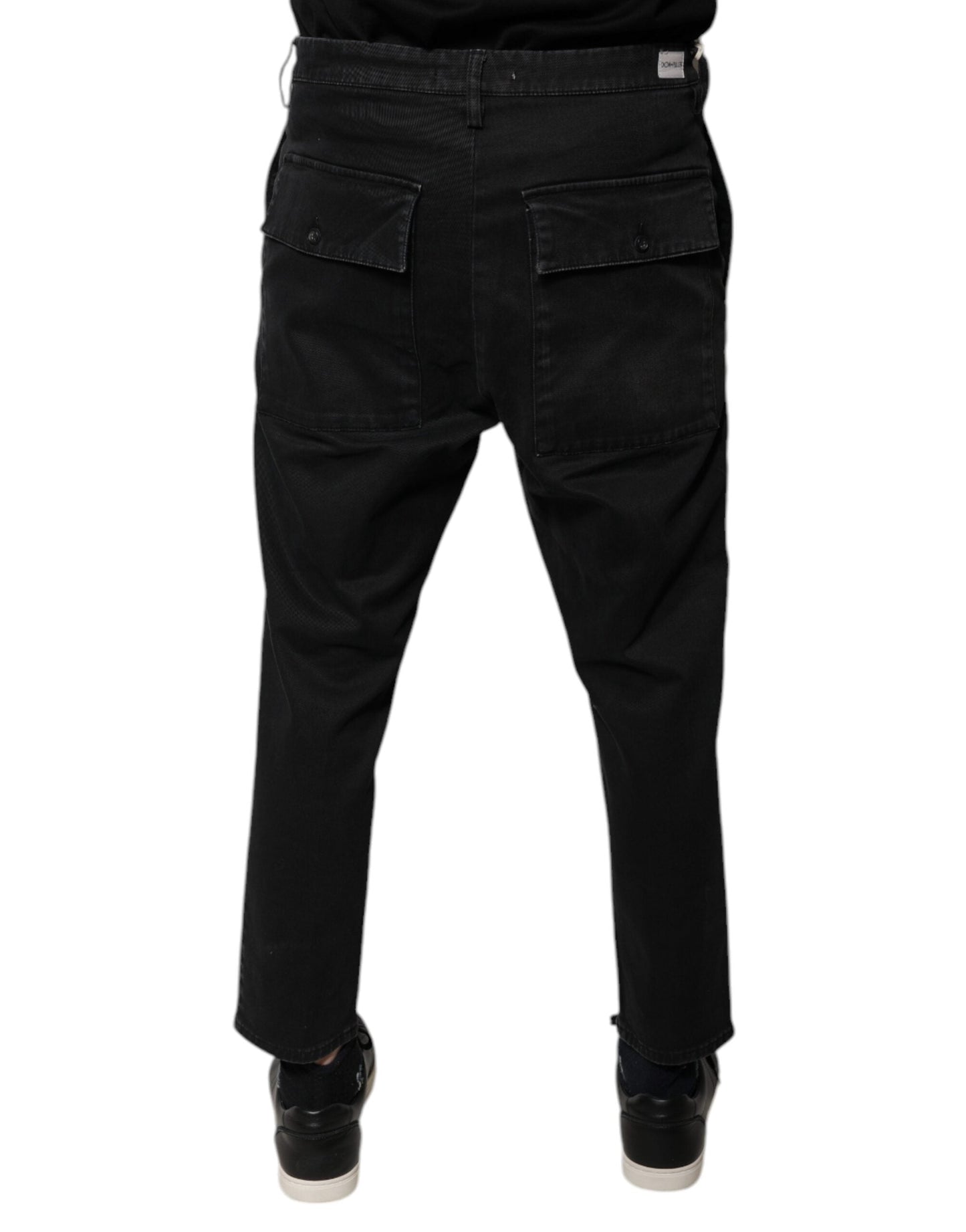 Dolce & Gabbana Black HOUSTON Men Cropped Denim Jeans - W33