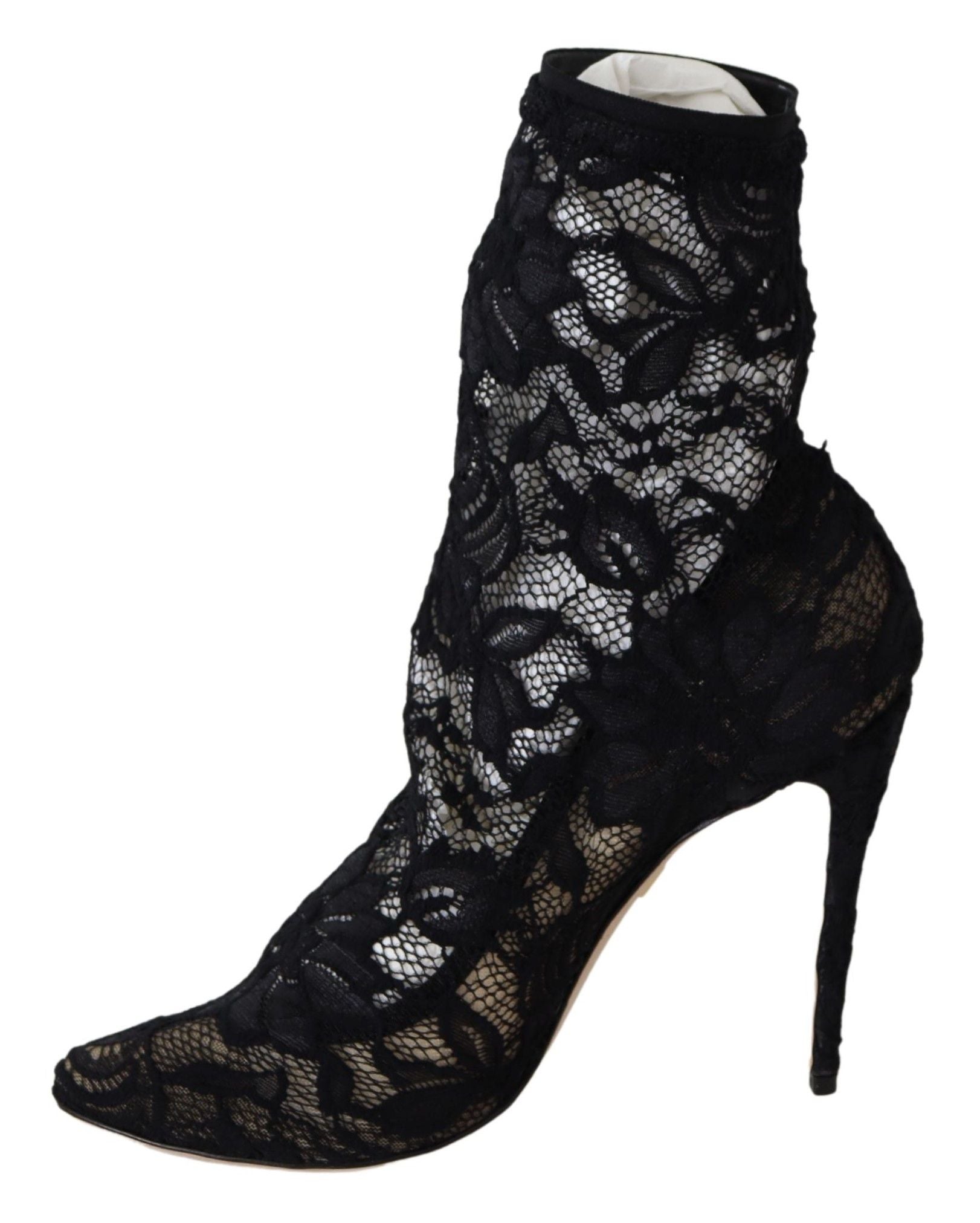 Dolce & Gabbana Black Lace Taormina Pumps Elegance Unleashed - EU36.5/US6