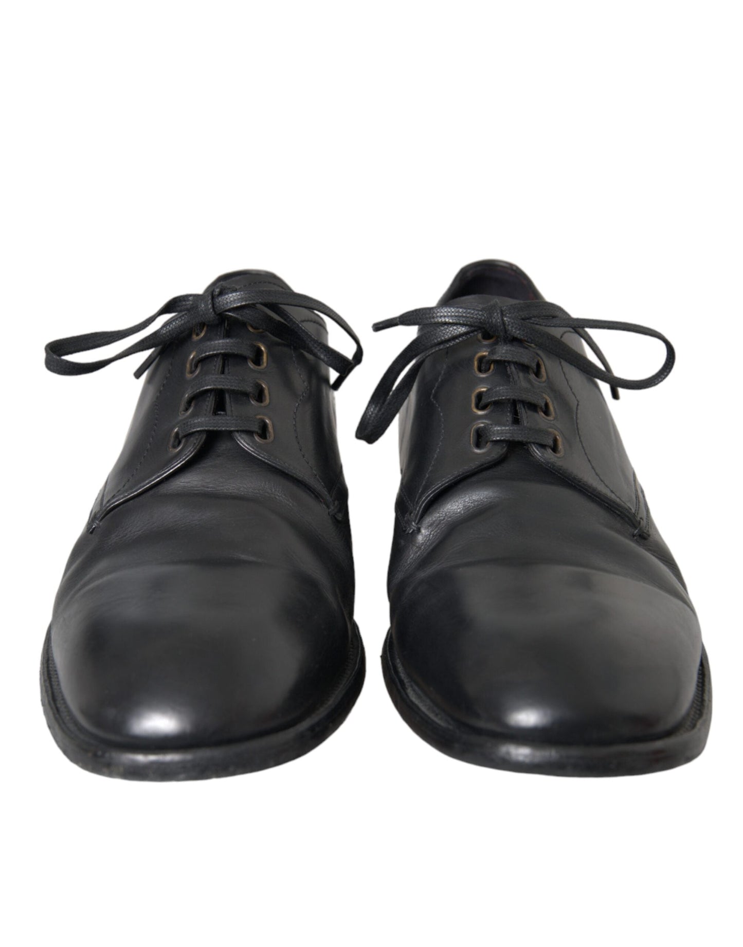 Dolce & Gabbana Black Leather Derby Formal Dress Men Shoes - EU44/US11