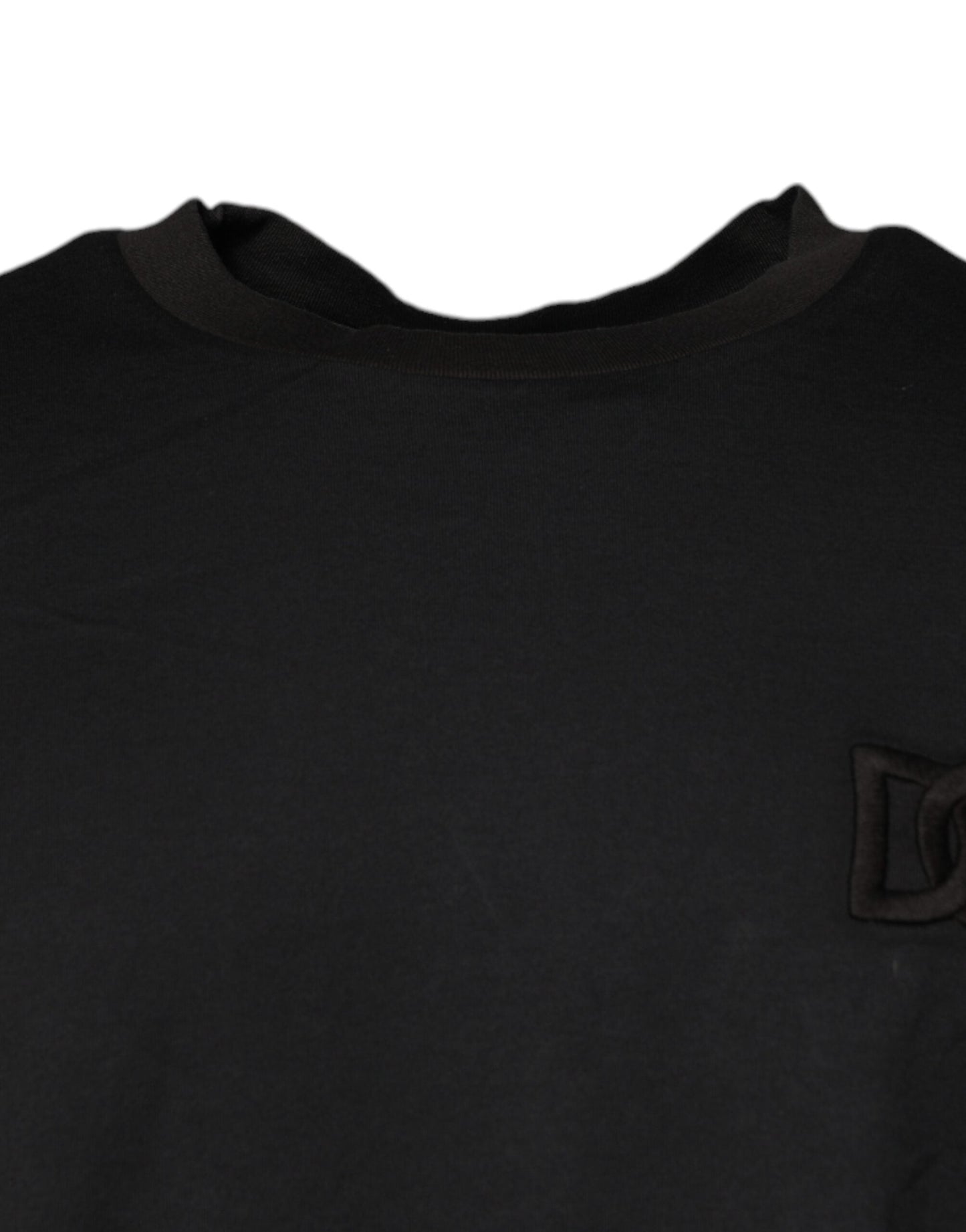 Dolce & Gabbana Black Logo Crew Neck Short Sleeves T-shirt - IT58 | 3XL