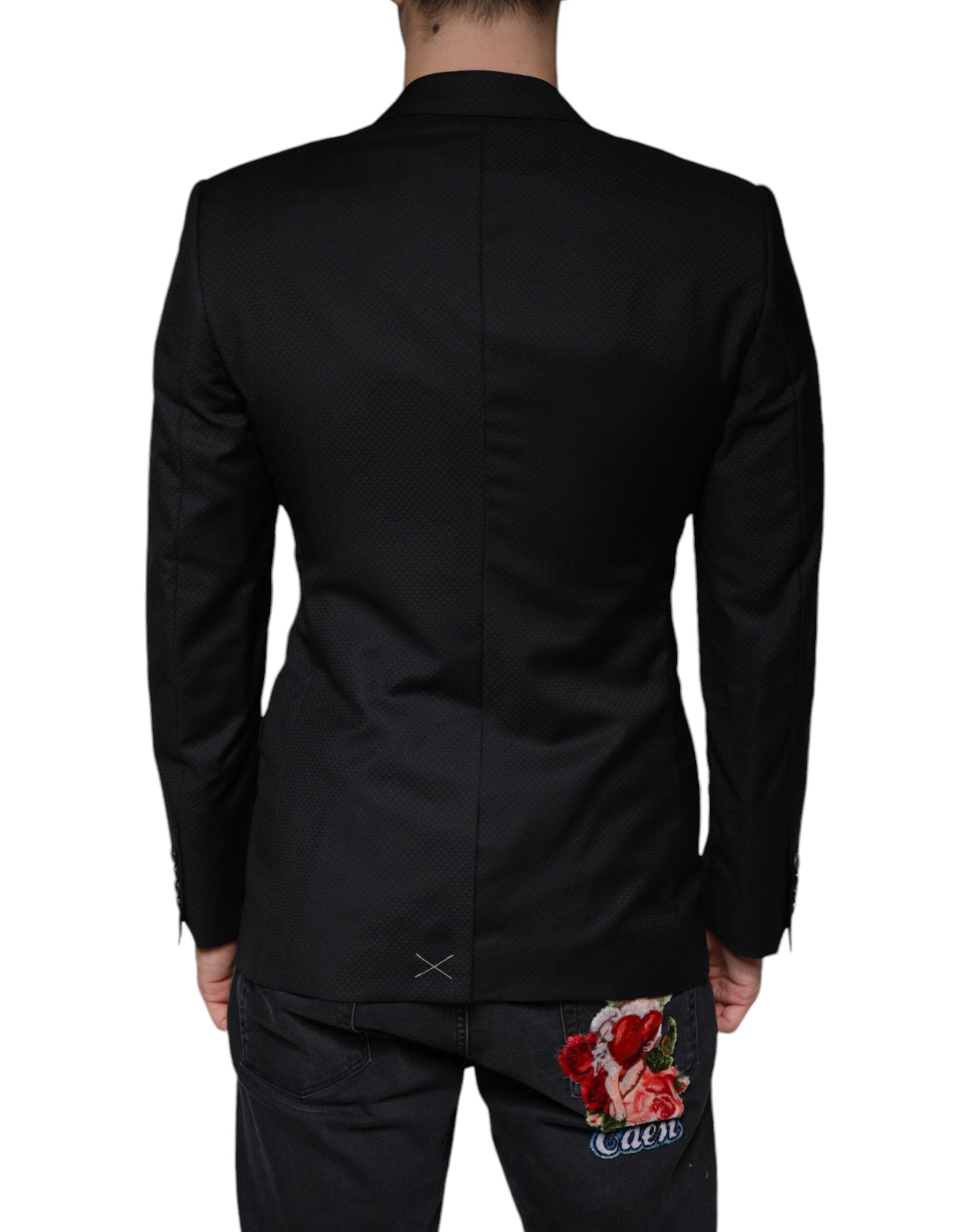 Dolce & Gabbana Black MARTINI Bee Single Breasted Blazer - IT46 | S