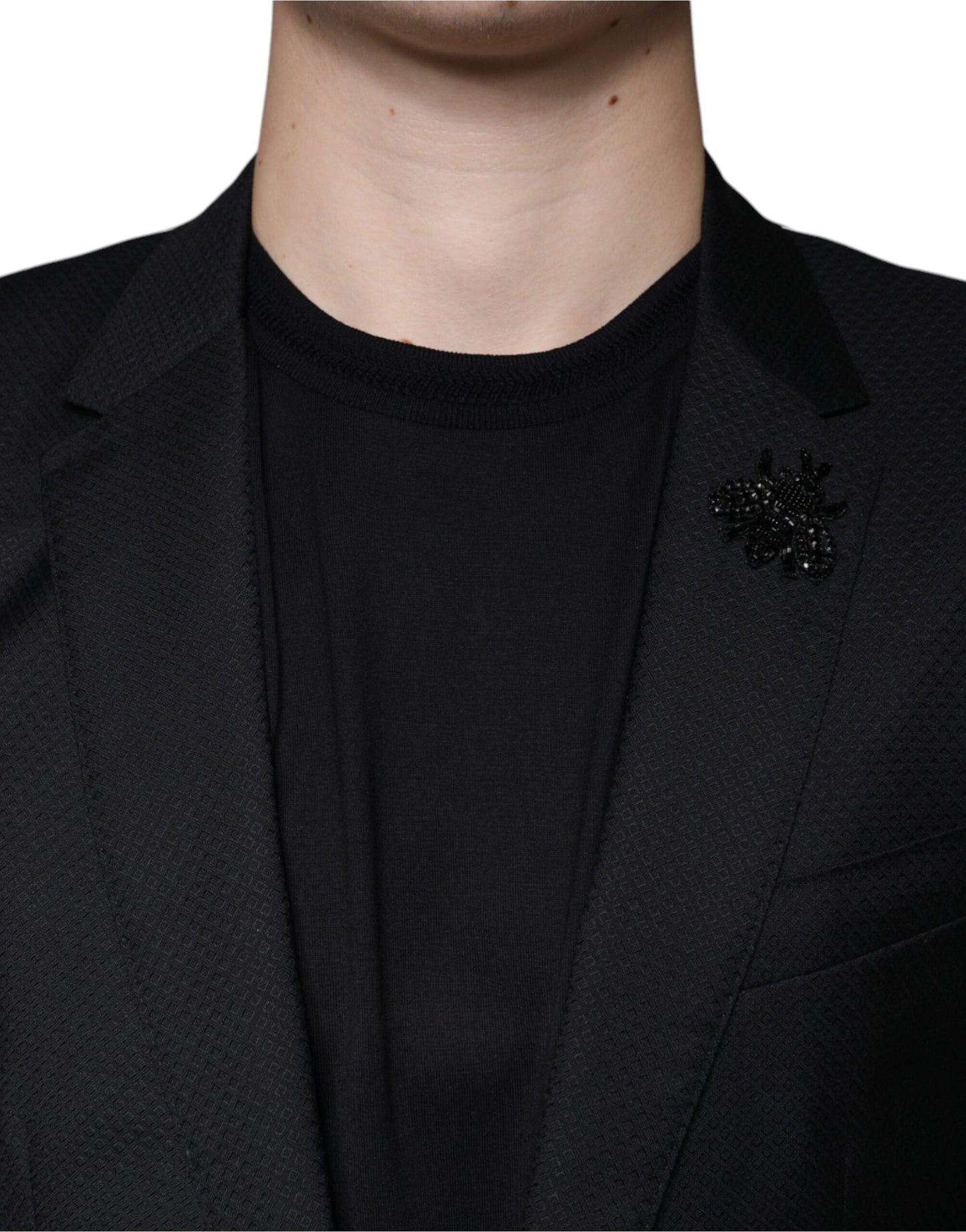 Dolce & Gabbana Black MARTINI Bee Single Breasted Blazer - IT46 | S