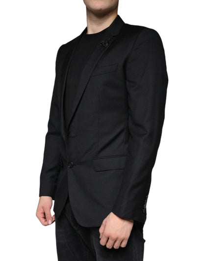 Dolce & Gabbana Black MARTINI Bee Single Breasted Blazer - IT46 | S