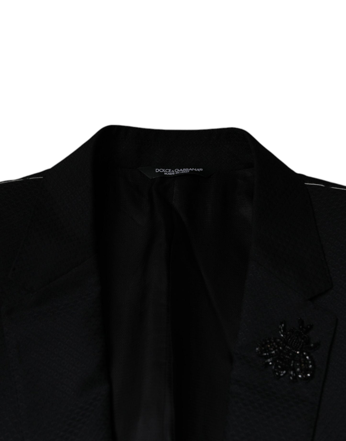 Dolce & Gabbana Black MARTINI Bee Single Breasted Blazer - IT46 | S