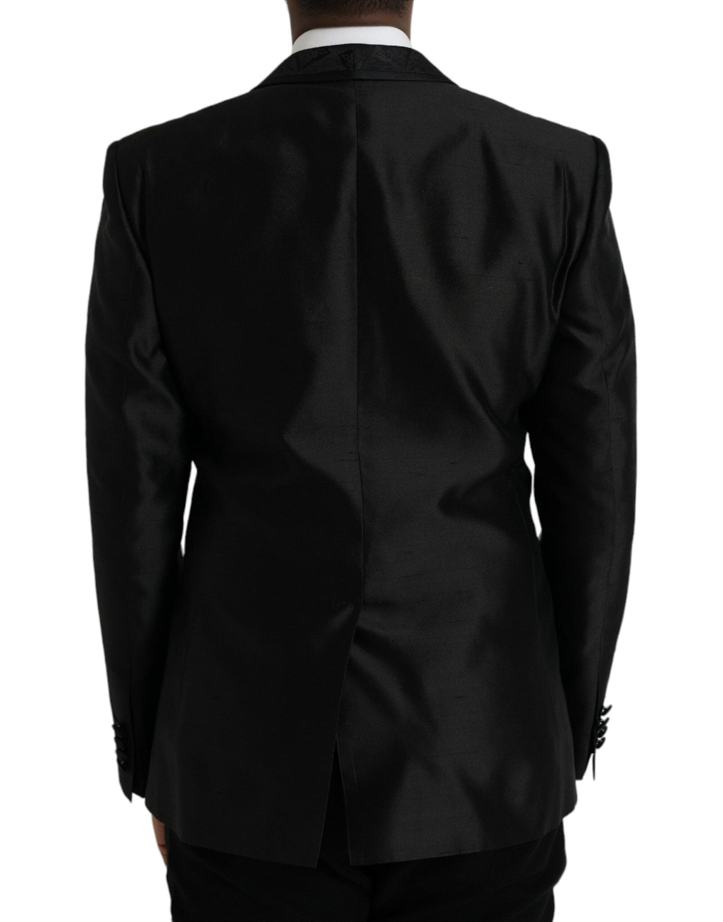 Dolce & Gabbana Black MARTINI Single Breasted Coat Blazer - IT48 | M