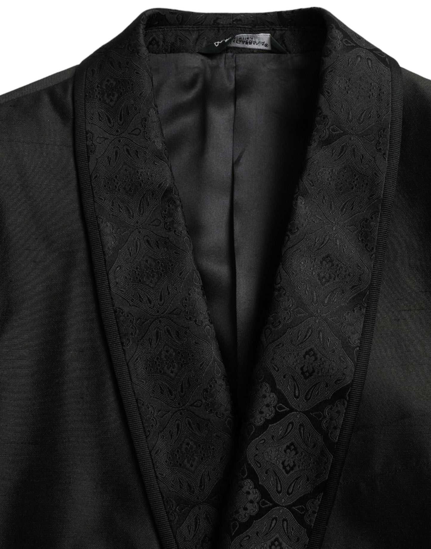 Dolce & Gabbana Black MARTINI Single Breasted Coat Blazer - IT48 | M