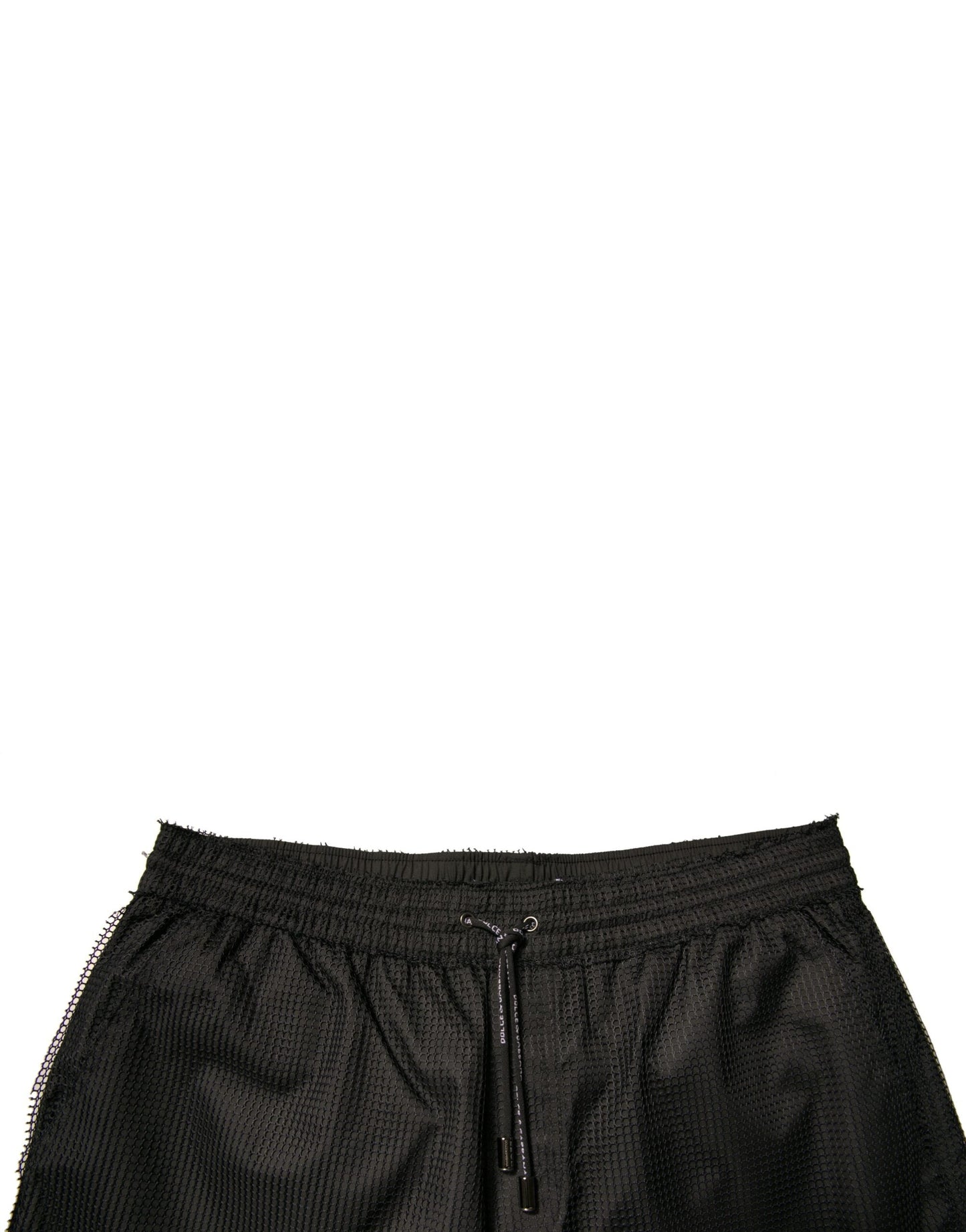 Dolce & Gabbana Black Polyester Jersey Mid Waist Shorts - IT48 | M