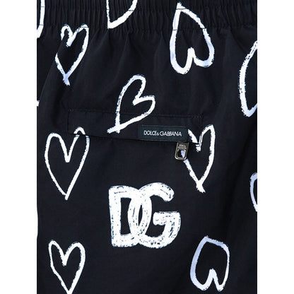 Dolce & Gabbana Black Polyester Swimwear - M