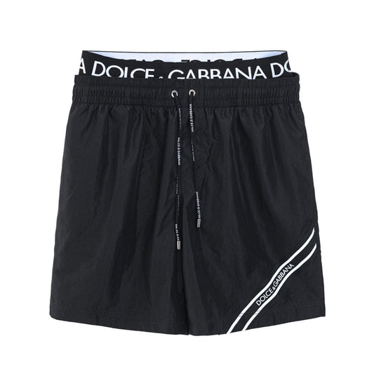 Dolce & Gabbana Black Polyester Swimwear - S