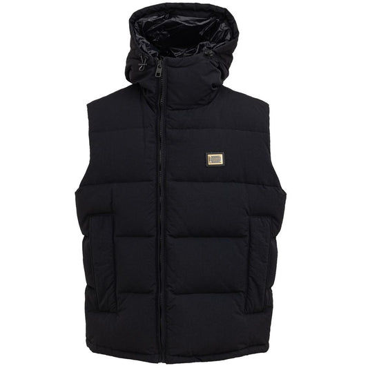 Dolce & Gabbana Black Polyester Vest - IT50 | L