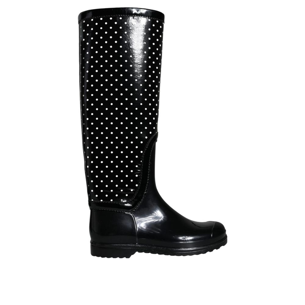 Dolce & Gabbana Black Rubber Boot - EU36/US6