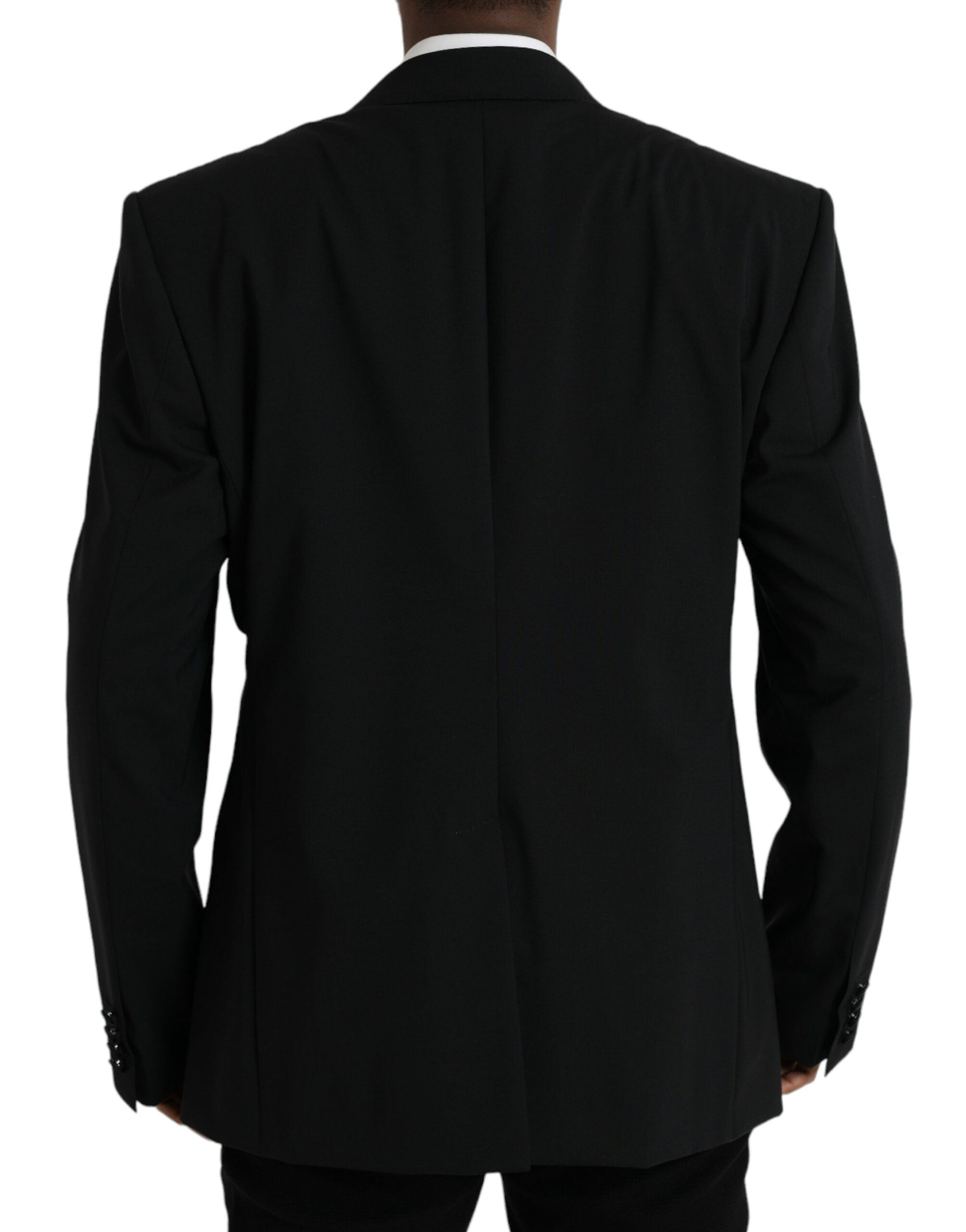 Dolce & Gabbana Black SICILIA Single Breasted Coat Blazer - IT58 | 3XL