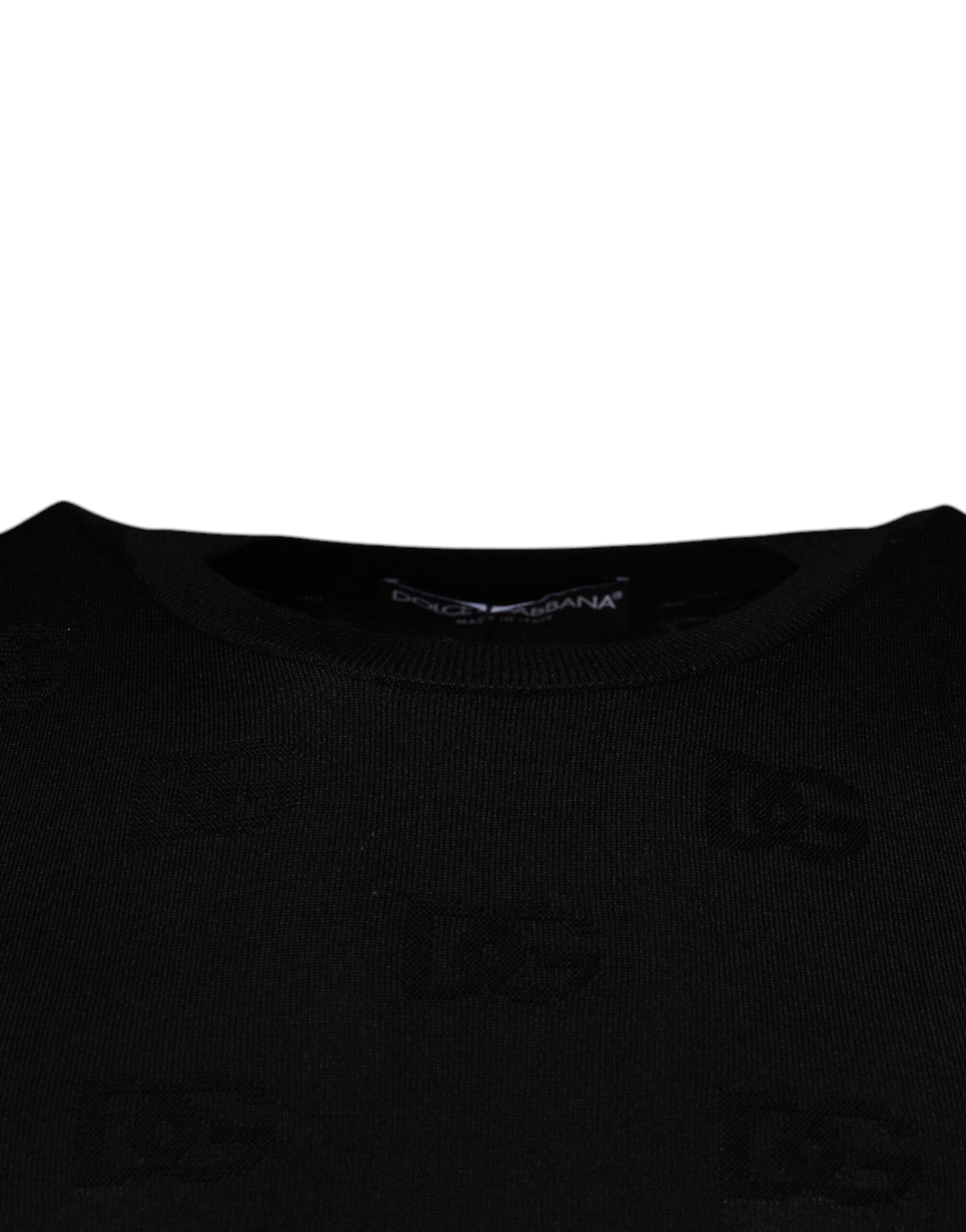 Dolce & Gabbana Black Silk Round Neck Sleeveless T-shirt - ÌT40| XXS