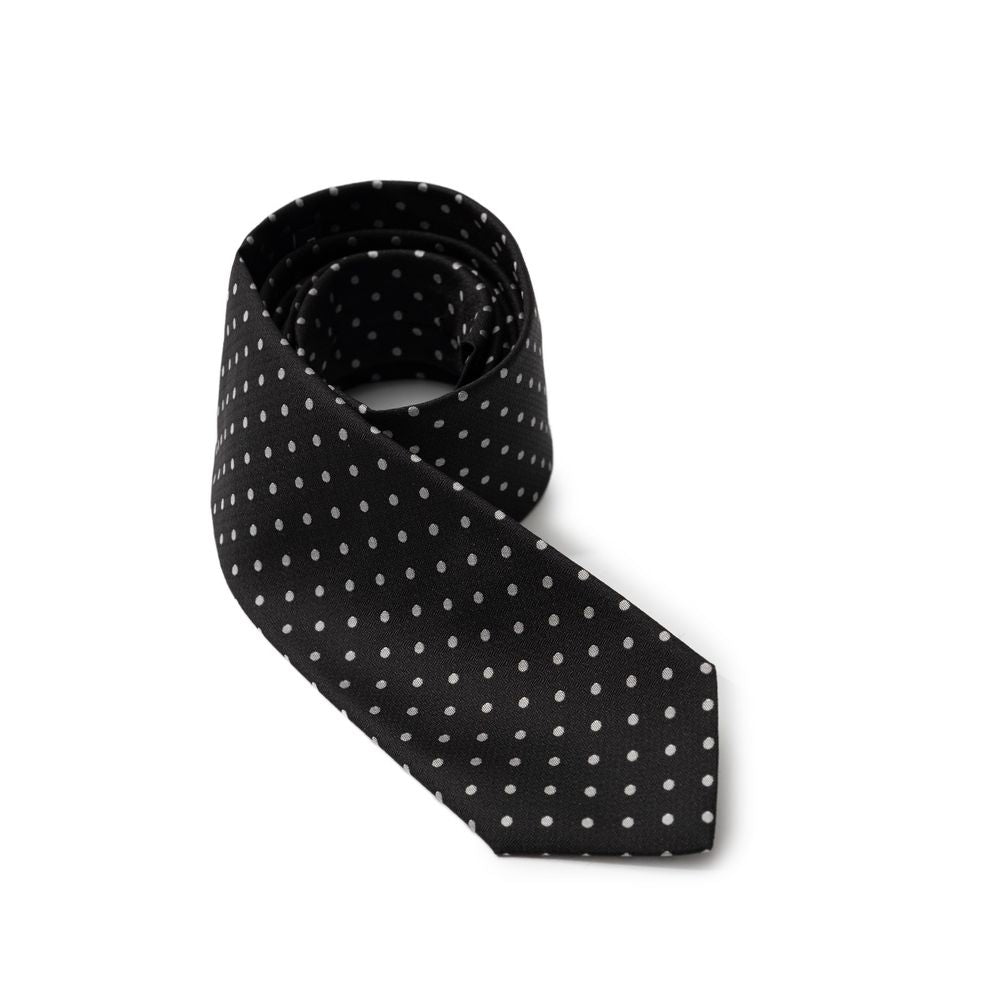 Dolce & Gabbana Black Silk Ties & Bowty - 6 cm