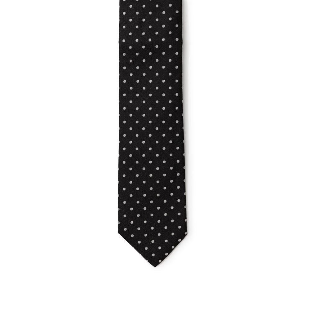 Dolce & Gabbana Black Silk Ties & Bowty - 6 cm