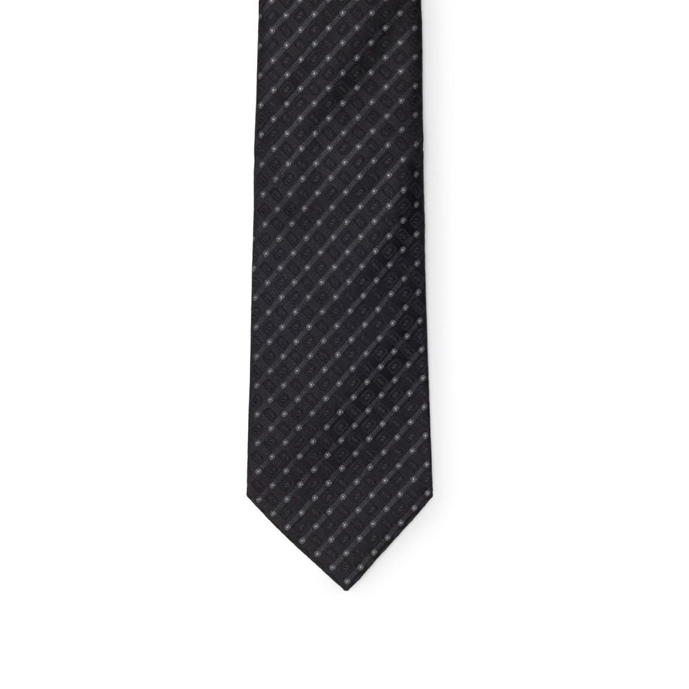 Dolce & Gabbana Black Silk Ties & Bowty - 8 cm