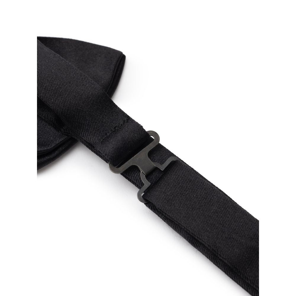 Dolce & Gabbana Black Silk Ties & Bowty - One Size