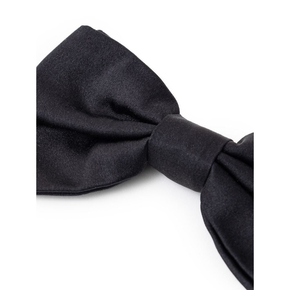 Dolce & Gabbana Black Silk Ties & Bowty - One Size