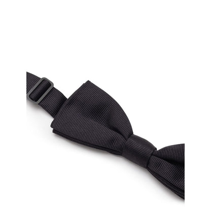 Dolce & Gabbana Black Silk Ties & Bowty - One Size