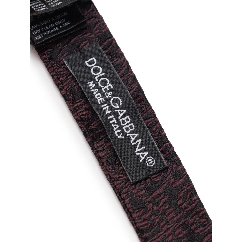 Dolce & Gabbana Black Silk Ties & Bowty - One Size