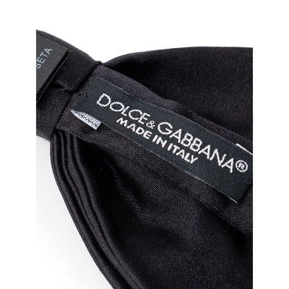 Dolce & Gabbana Black Silk Ties & Bowty - One Size