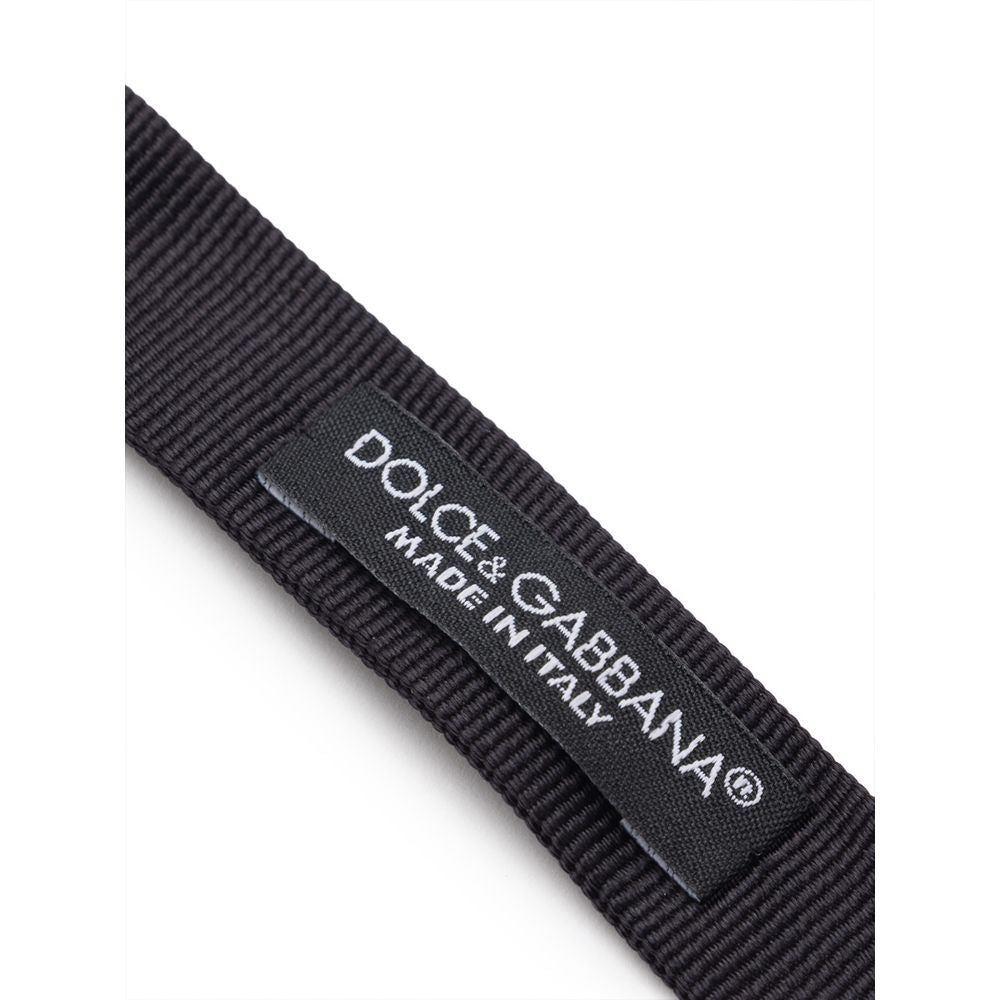 Dolce & Gabbana Black Silk Ties & Bowty - One Size