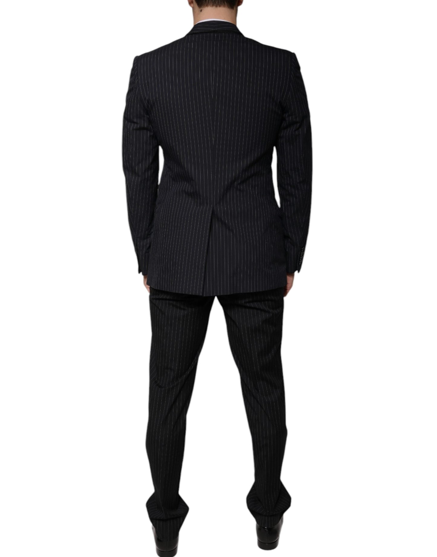 Dolce & Gabbana Black Stripe Single Breasted Formal Suit - IT48 | M