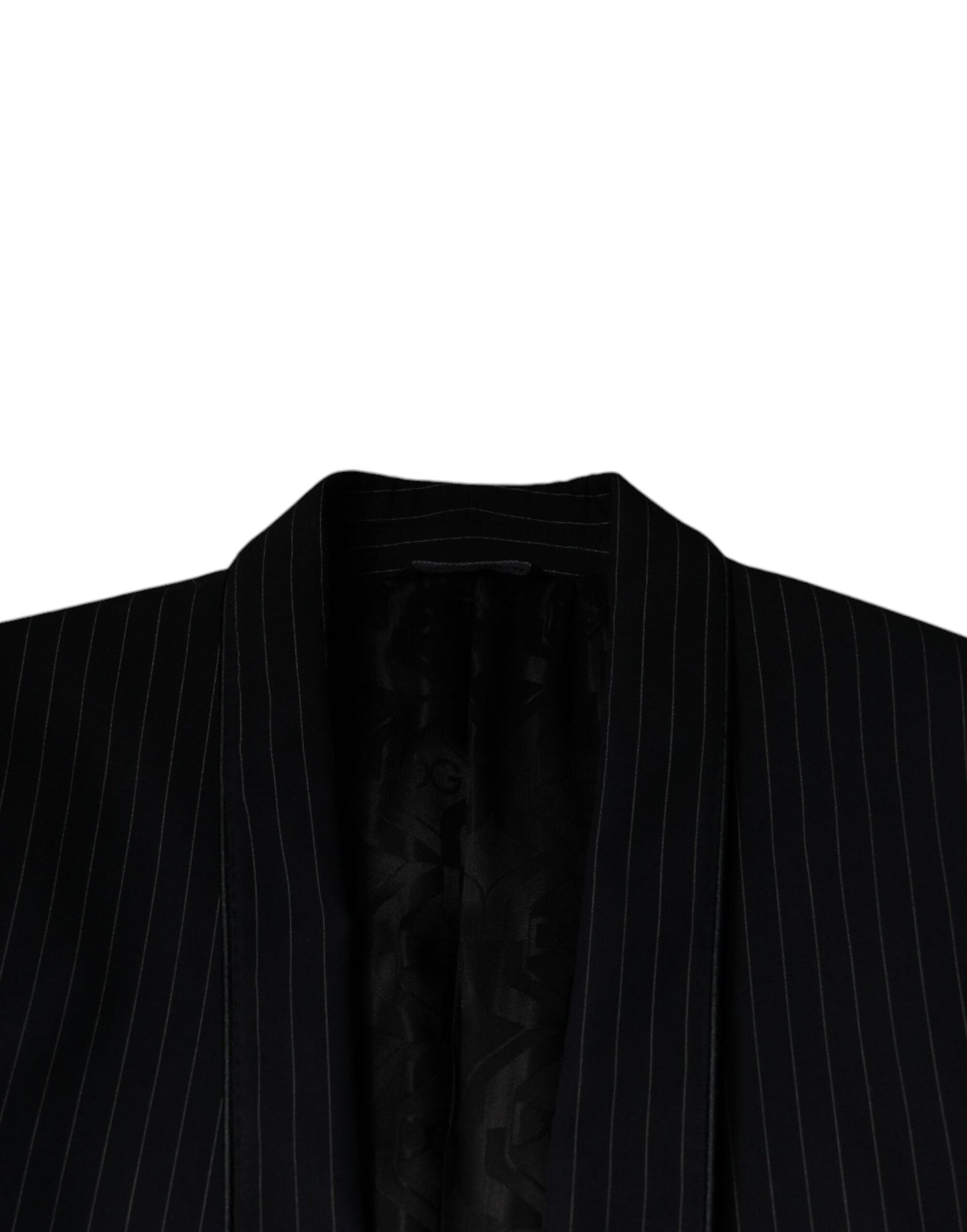 Dolce & Gabbana Black Stripe Single Breasted Formal Suit - IT48 | M