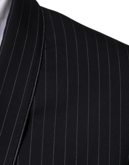 Dolce & Gabbana Black Stripe Single Breasted Formal Suit - IT48 | M