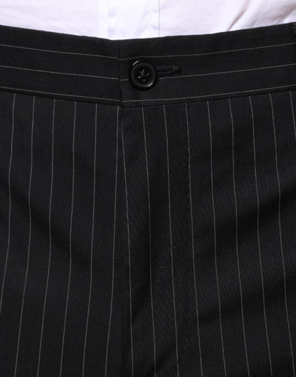 Dolce & Gabbana Black Stripe Single Breasted Formal Suit - IT48 | M