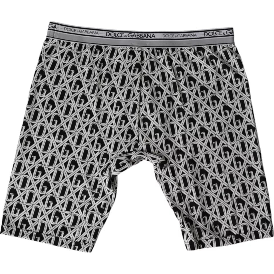 Dolce & Gabbana Black White DG Logo Cotton Stretch Cycling Underwear Men - IT4 | S