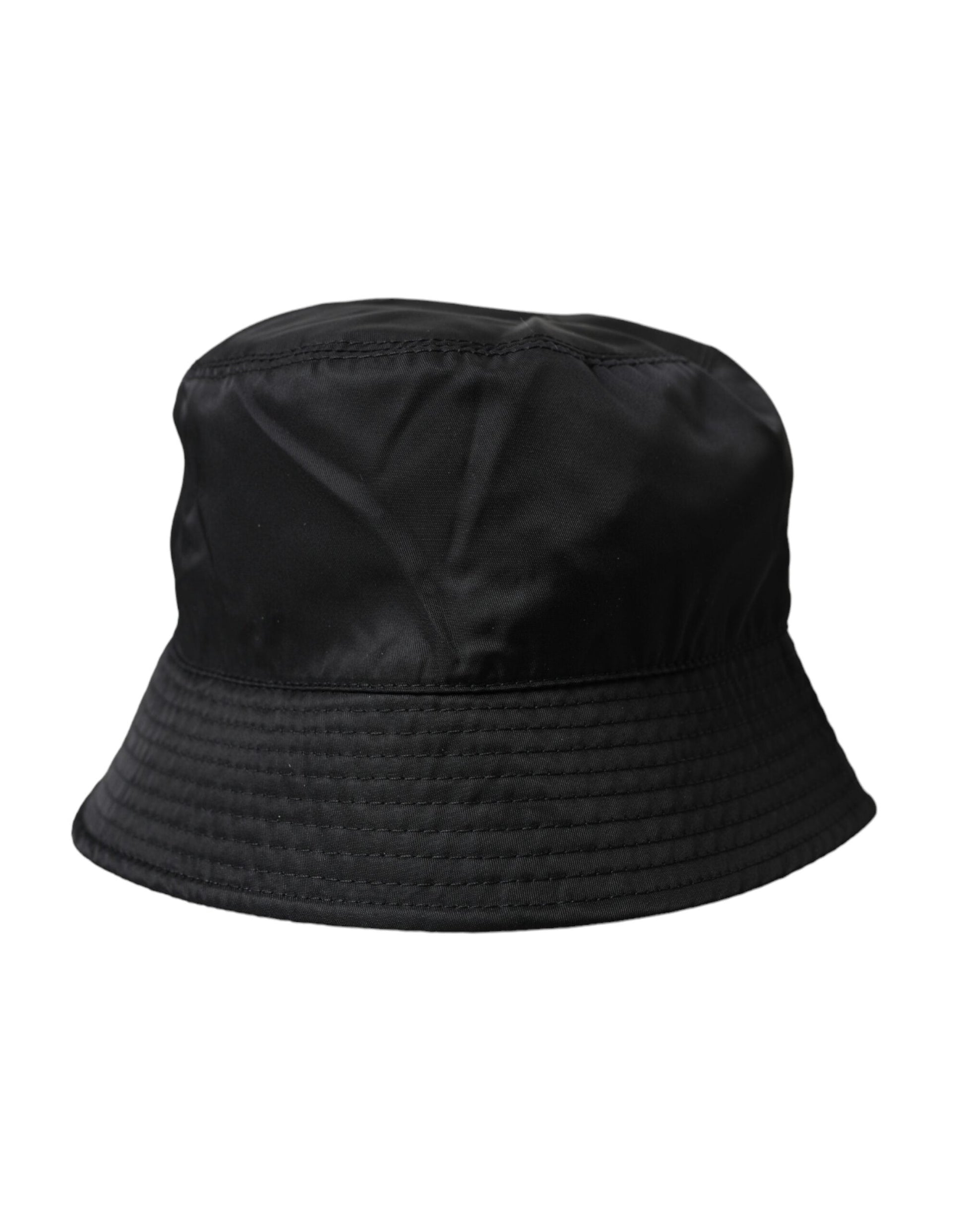 Dolce & Gabbana Black Wide Brim Cap Bucket Hat Men - 57 cm|S