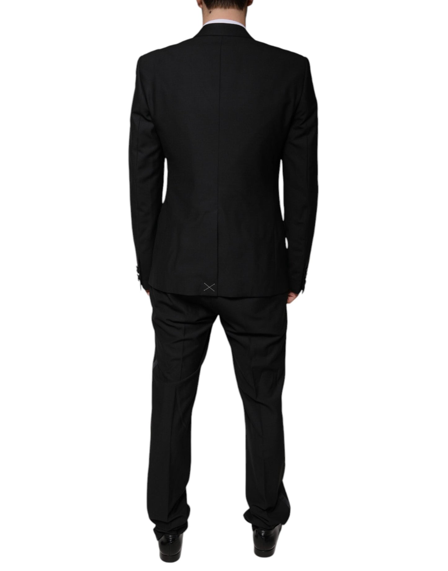 Dolce & Gabbana Black Wool 3 Piece Slim Fit Formal Suit - IT50 | L