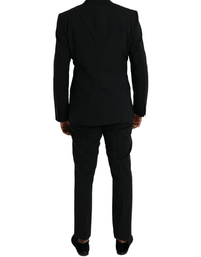 Dolce & Gabbana Black Wool MARTINI Formal 2 Piece Suit - IT50 | L