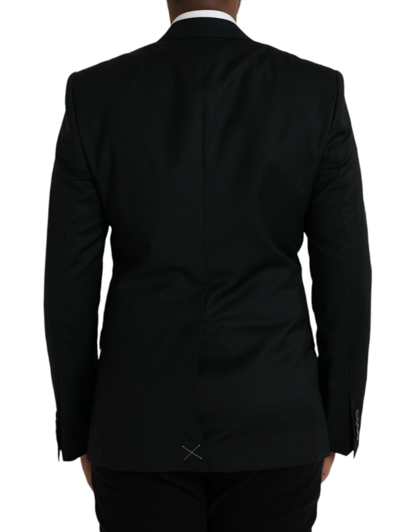 Dolce & Gabbana Black Wool MARTINI Single Breasted Blazer - IT48 | M