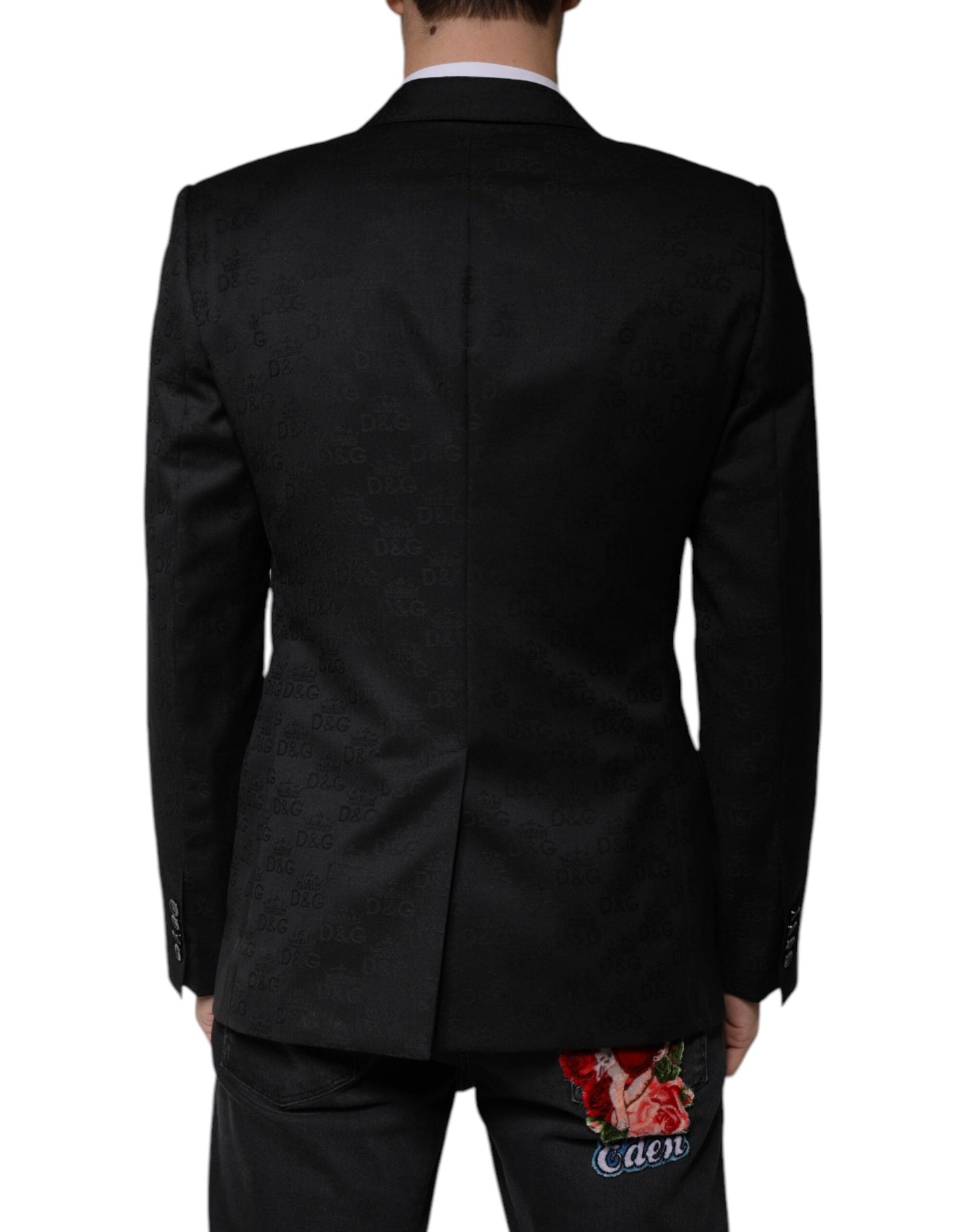 Dolce & Gabbana Black Wool Single Breasted Formal Blazer - IT48 | M