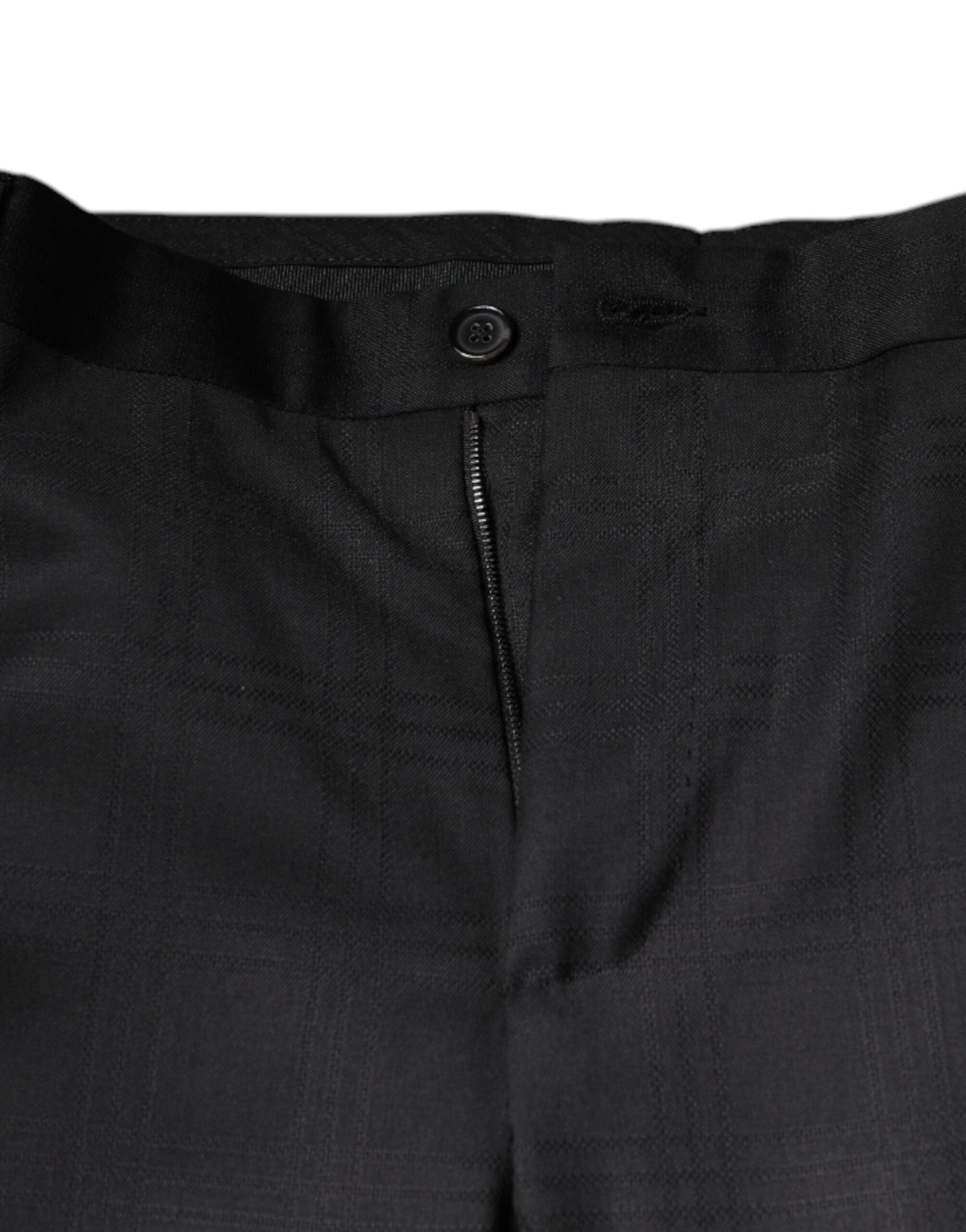 Dolce & Gabbana Black Wool Single Breasted Formal Suit - IT56 | XXL