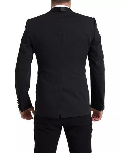 Dolce & Gabbana Black Wool Single Breasted MARTINI Blazer - IT48 | M