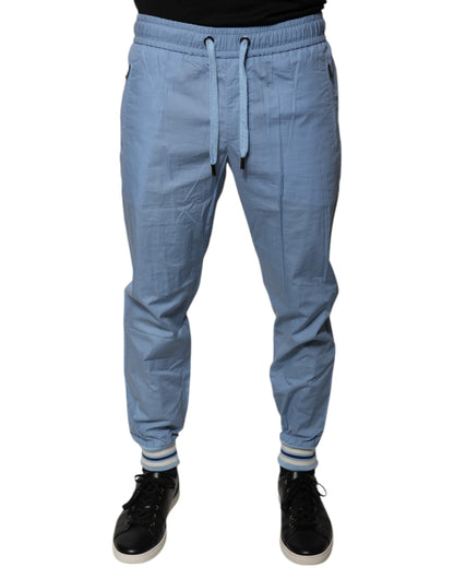 Dolce & Gabbana Blue Cotton Jogger Sweatpants Pants - IT46 | S