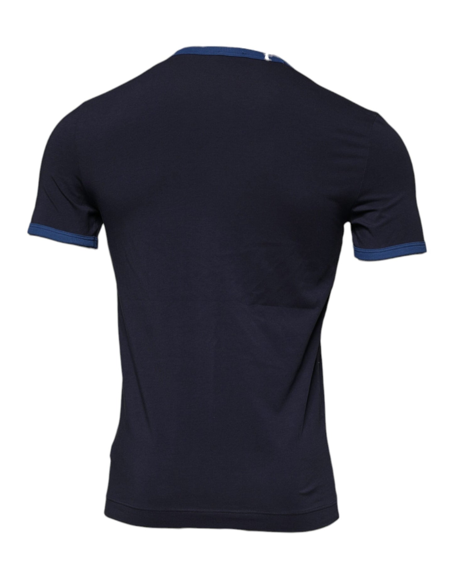 Dolce & Gabbana Blue Cotton Stretch Crewneck Underwear T-shirt - IT4 | S