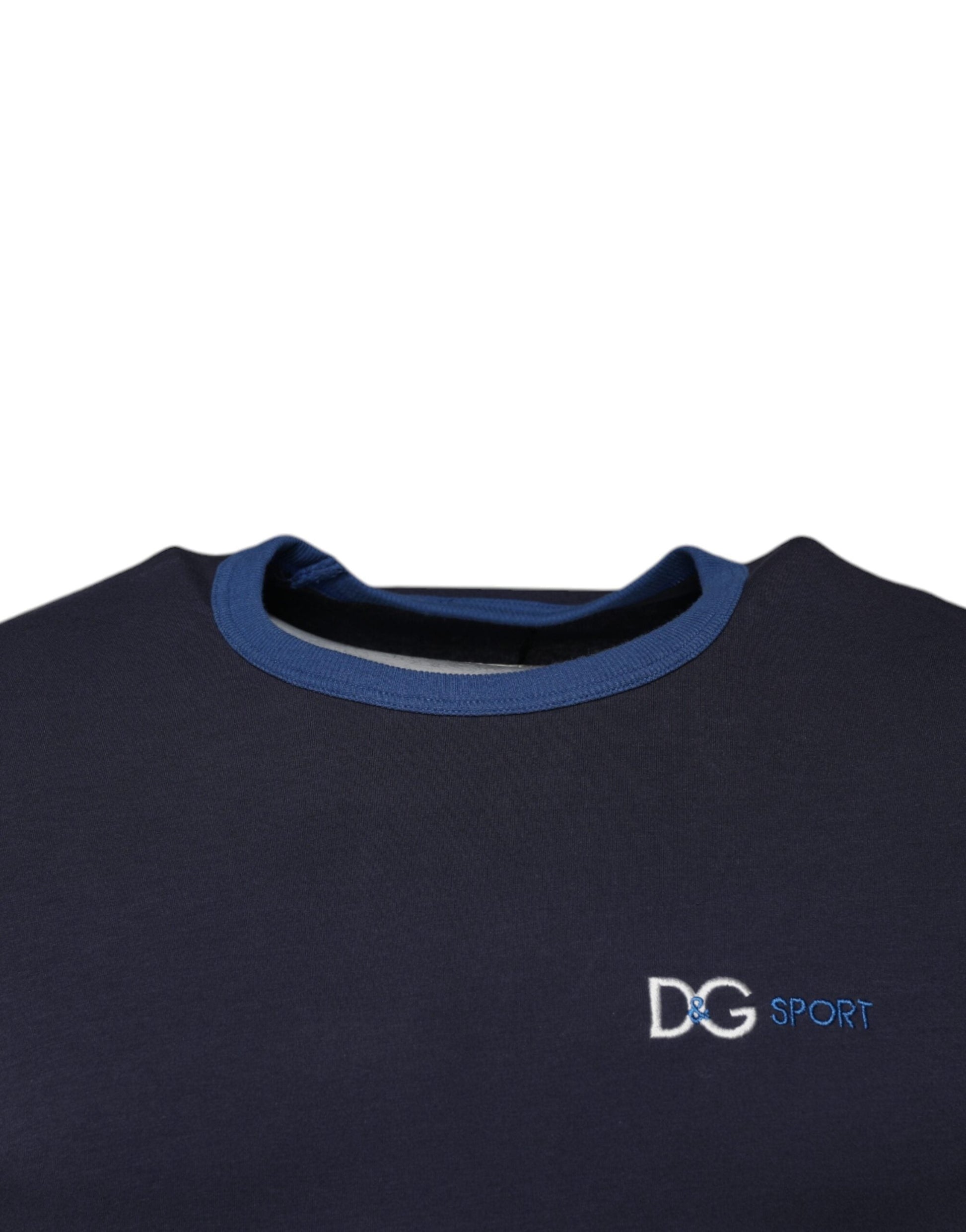 Dolce & Gabbana Blue Cotton Stretch Crewneck Underwear T-shirt - IT4 | S