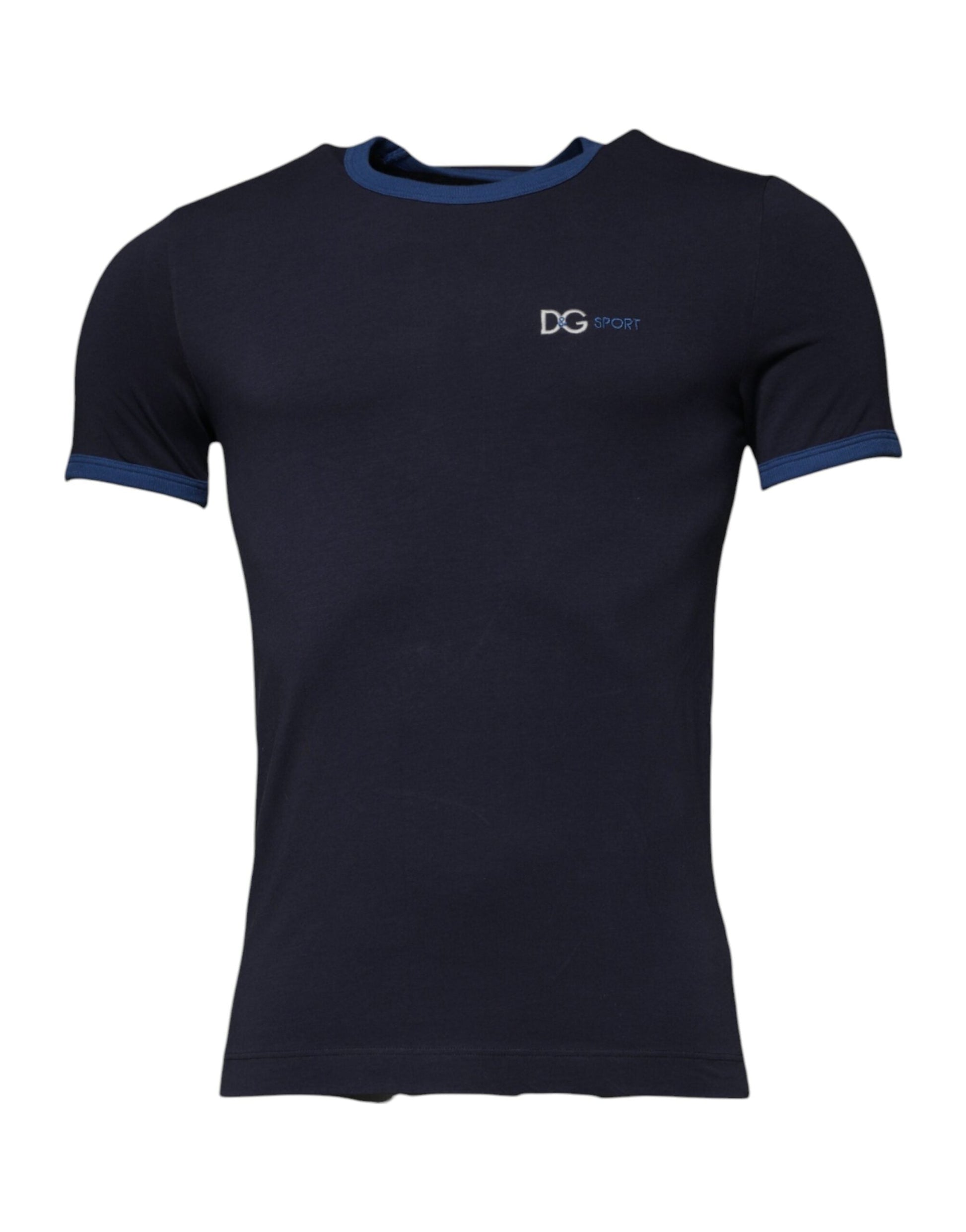 Dolce & Gabbana Blue Cotton Stretch Crewneck Underwear T-shirt - IT4 | S