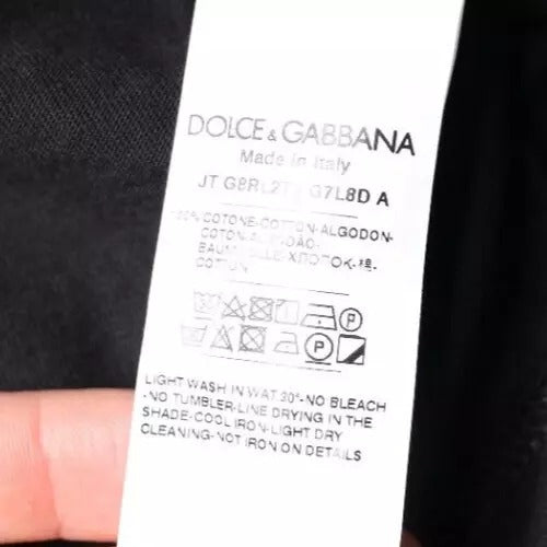 Dolce & Gabbana Blue Crown Crew Neck Short Sleeves T-shirt - IT44 | XS