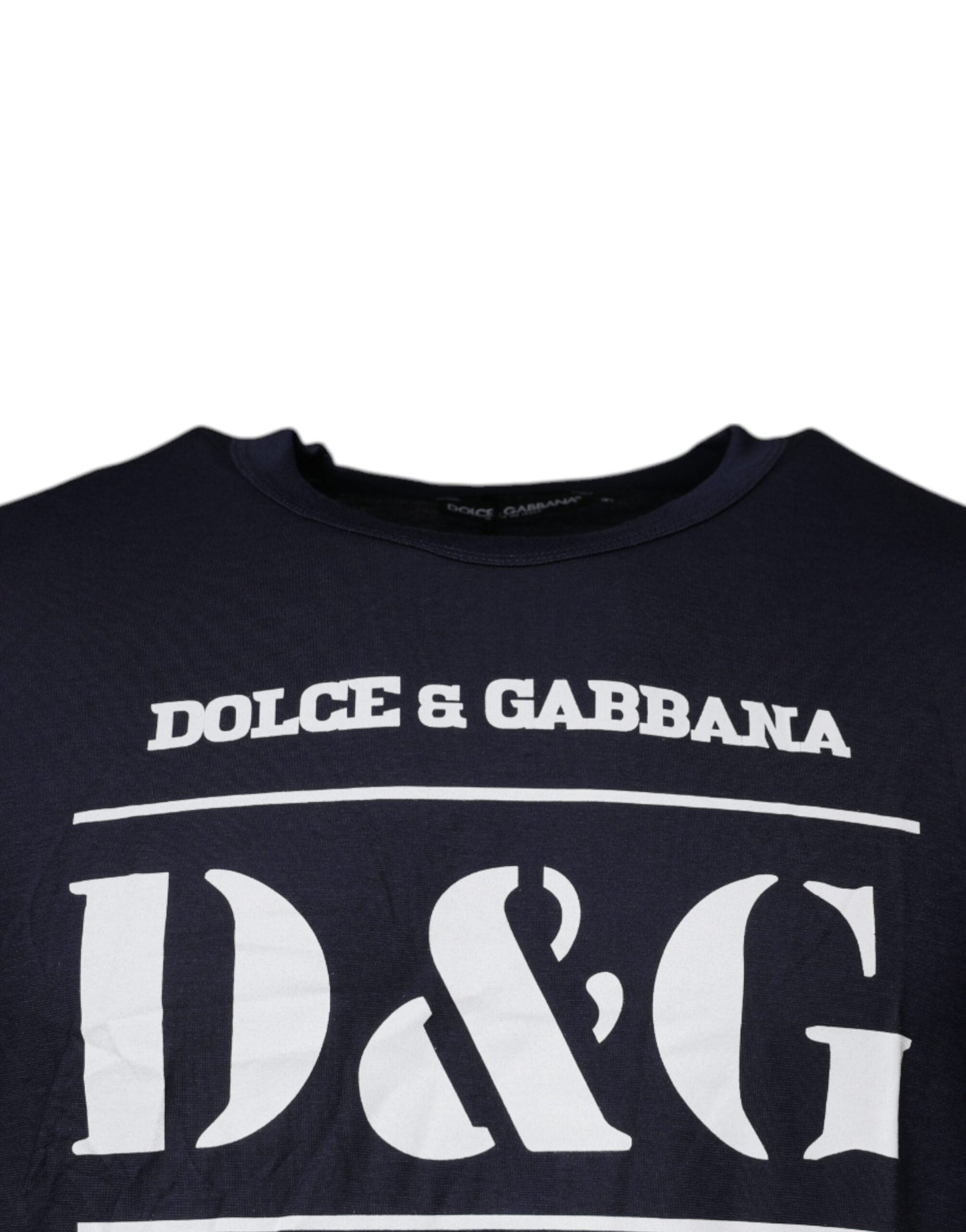 Dolce & Gabbana Blue D&G King Of Love Cotton Crew Neck T-shirt - IT50 | L